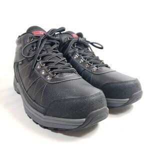 OrthoFeet Mens Size 12 Wide Black Leather Comfort Boots